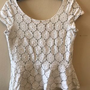White lace top